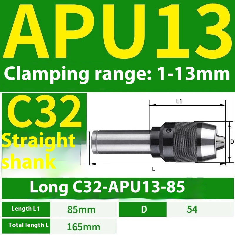 1077-APU one-piece self-tightening drill chuck BT30/BT40/BT50-APU08/13/16 drill bits straight shank milling cutter bits Shandong Denso Pricision Tools Co.,Ltd.